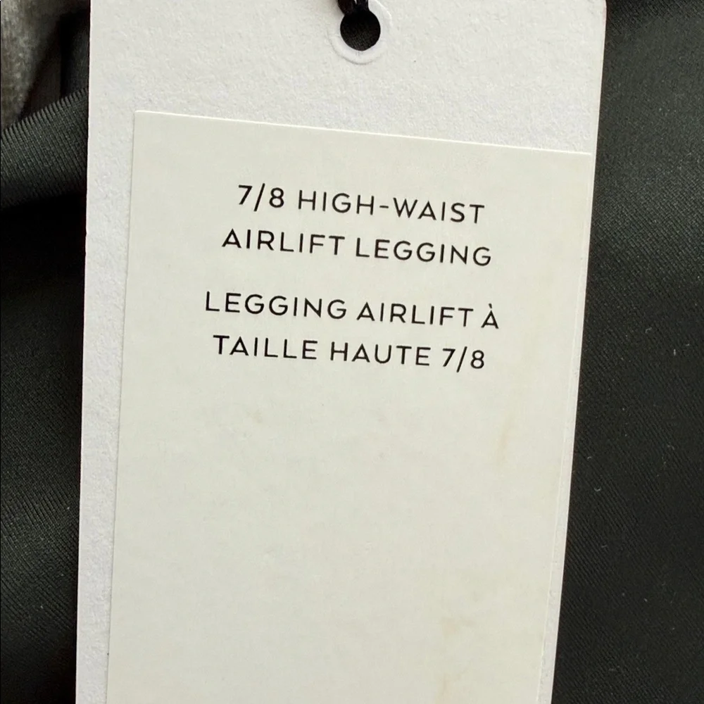 Alo Yoga Charcoal Green Airlift 7/8 Leggings - Size Medium NWT